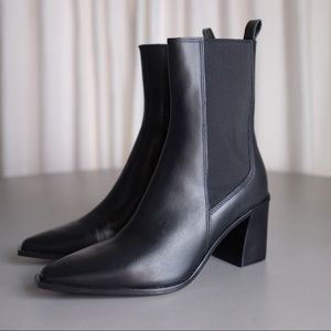 NEW Zara cowboy heel boots | (7 1/2)